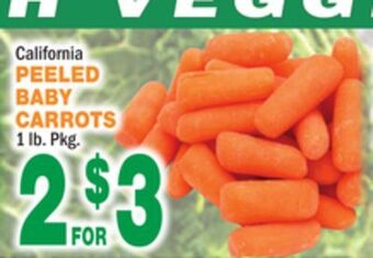 Bravo Supermarkets Peeled baby carrots offer