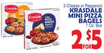 Bravo Supermarkets Krasdale mini pizza bagels offer