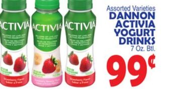 Bravo Supermarkets Dannon activia yogurt drinks offer