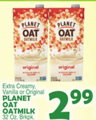 Bravo Supermarkets Planet oat oatmilk offer