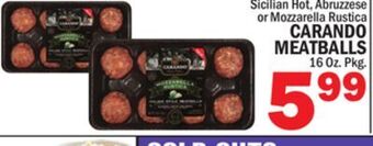 Bravo Supermarkets Carando meatballs offer