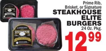 Bravo Supermarkets Steakhouse elite burgers offer