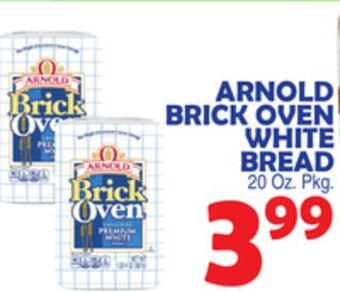 Bravo Supermarkets Arnold brick oven white bread offer