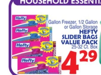 Bravo Supermarkets Hefty slider bags value pack offer