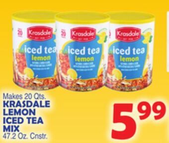 Bravo Supermarkets Krasdale lemon iced tea mix offer