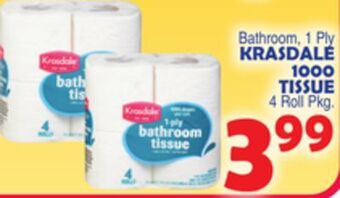 Bravo Supermarkets Krasdale 1000 tissue offer