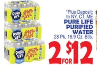 Bravo Supermarkets Pure life purified water offer