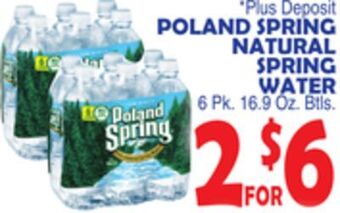 Bravo Supermarkets Poland spring natural spring water offer