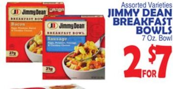 Bravo Supermarkets Jimmy dean breakfast bowls offer