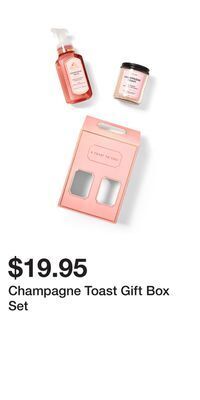 Bath & Body Works Champagne toast gift box set offer