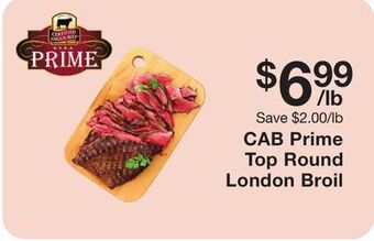Fairway Store Market Cab prime top round london broil offer