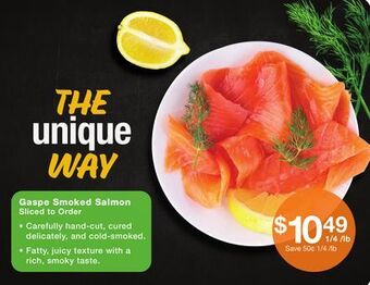 Fairway Store Market Gaspe smoked salmon offer