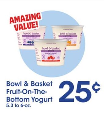 Price Rite Bowl & basket fruit-on-the-bottom yogurt offer
