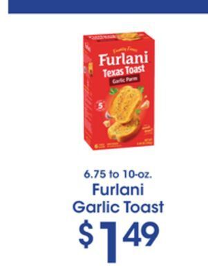 Price Rite Furlani garlic toast offer