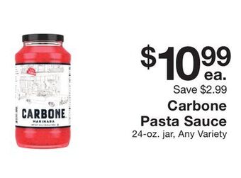 Fairway Store Market Carbone pasta sauce offer