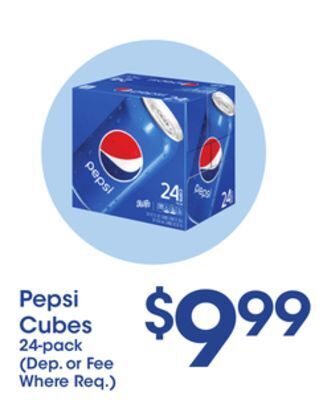 Price Rite Pepsi cubes offer