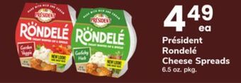 ACME Président rondelé cheese spreads offer