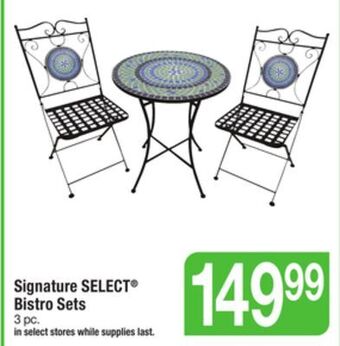 ACME Signature select® bistro sets offer