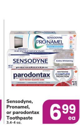 ACME Sensodyne, pronamel, or parodontax toothpaste offer
