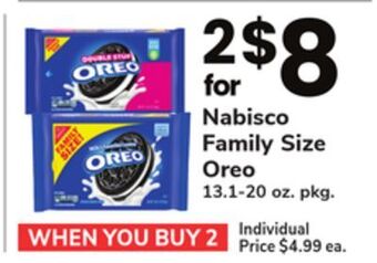 ACME Nabisco family size oreo offer