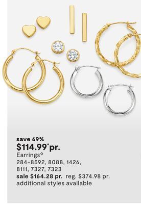JC Penney Earrings offer