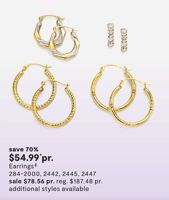 JC Penney Earrings‡ offer