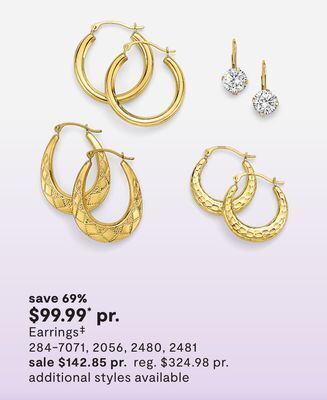 JC Penney Earrings‡ offer
