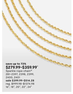 JC Penney Sparkle rope chain◊ offer