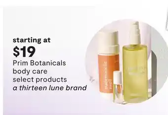 JC Penney Prim botanicals body care offer