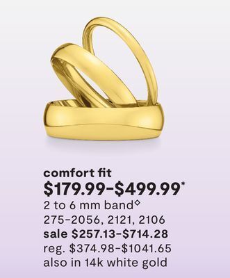 JC Penney 2 to 6 mm band◊ offer