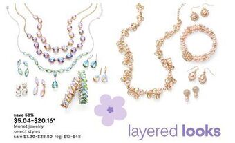 JC Penney Monet jewelry offer