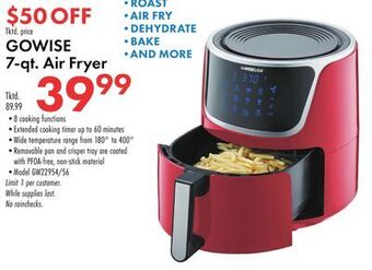 Boscov's Gowise 7-qt. air fryer offer
