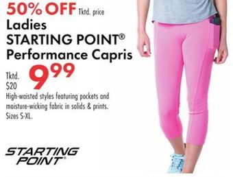 Boscov's Ladies starting point® performance capris offer