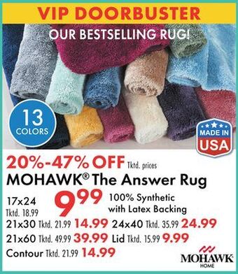 Boscov's Mohawk® the answer rug offer