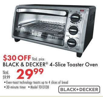 Boscov's Black decker® 4-slice toaster oven offer