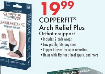 Boscov's Copperfit® arch relief plus orthotic support offer