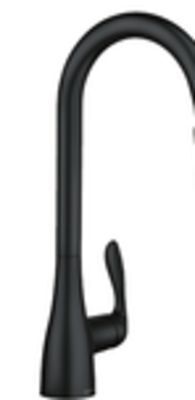 Lowe's Georgene™ matte black high-arc kitchen faucet offer