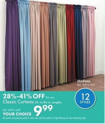 Boscov's Classic curtains offer