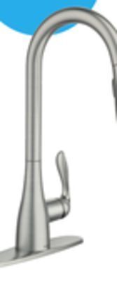 Lowe's Georgene™ spot resist™ stainless pull-down kitchen faucet offer