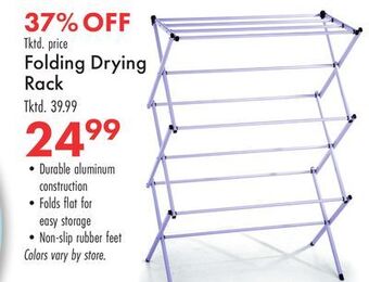 Boscov's Folding drying rack offer
