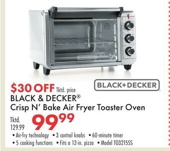 Boscov's Black & decker® crisp n'bake air fryer toaster oven offer