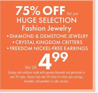 Boscov's Huge selection fashion jewelry offer