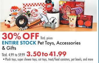 Boscov's Pet toys, accessories gifts offer