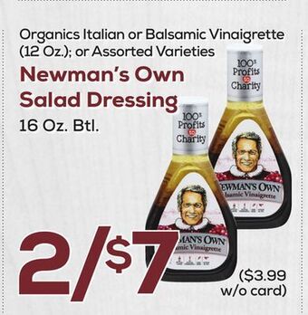 DeCicco & Sons Newman's own salad dressing offer