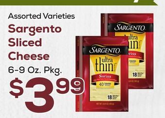 DeCicco & Sons Sargento sliced cheese offer