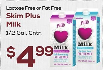 DeCicco & Sons Skim plus milk offer