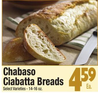 King Kullen Chabaso ciabatta breads offer
