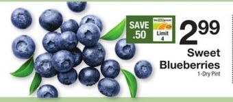 The Fresh Grocer Sweet blueberries offer