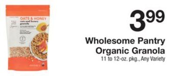 The Fresh Grocer Organic granola offer
