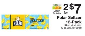 The Fresh Grocer Seltzer 12-pack offer